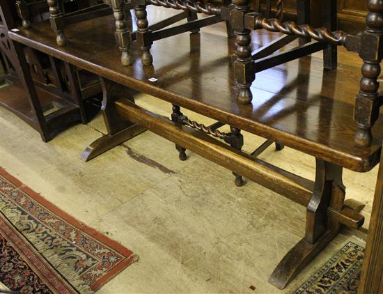 Oak refectory table